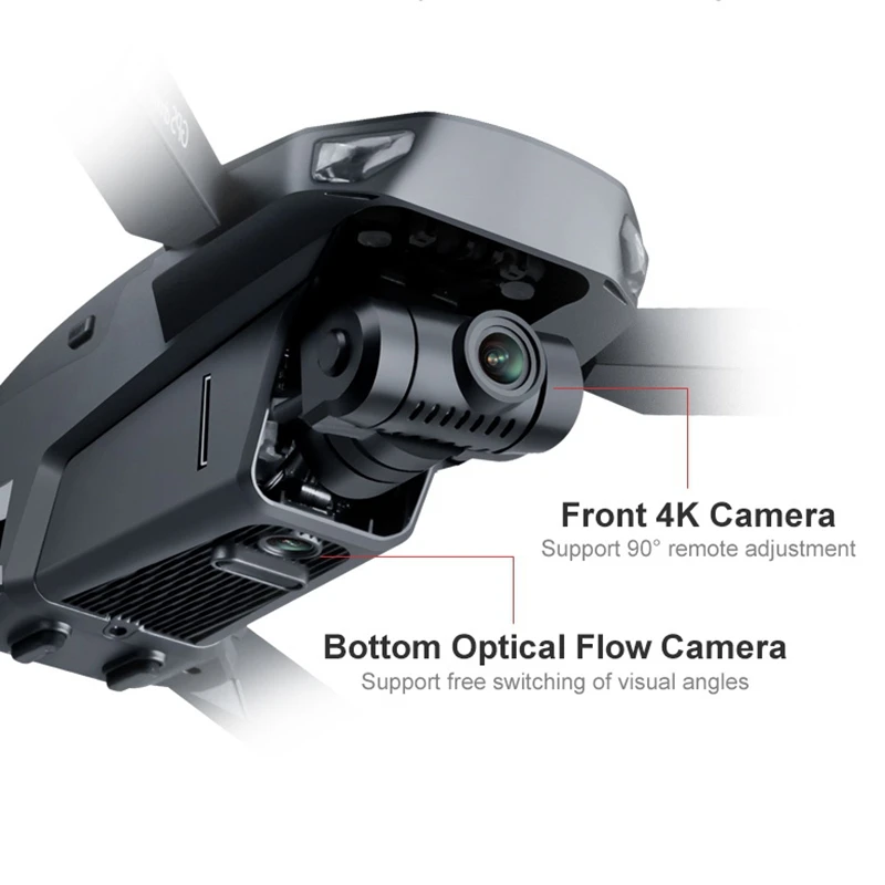 Квадрокоптер 8813 Pro Wi-Fi 1 км FPV 2 оси двойная камера 4K HD 25 минут полета GPS оптическое
