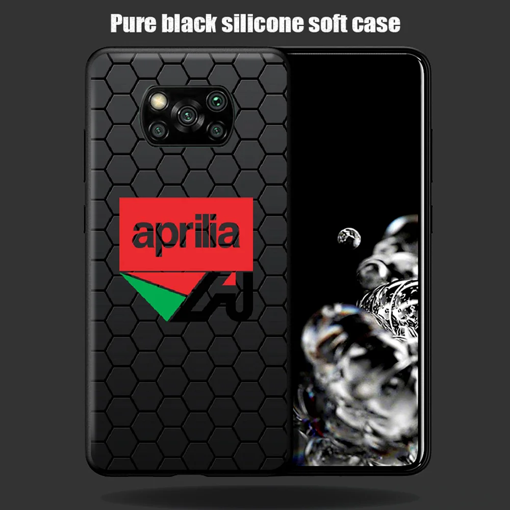 

Aprilia Phone Case Cover Hull For Xiaomi Mi A2 A3 8 9 SE 9T 10 10T Lite Pro Ultra Poco X3 black Shell Pretty Cell Fashion Prime