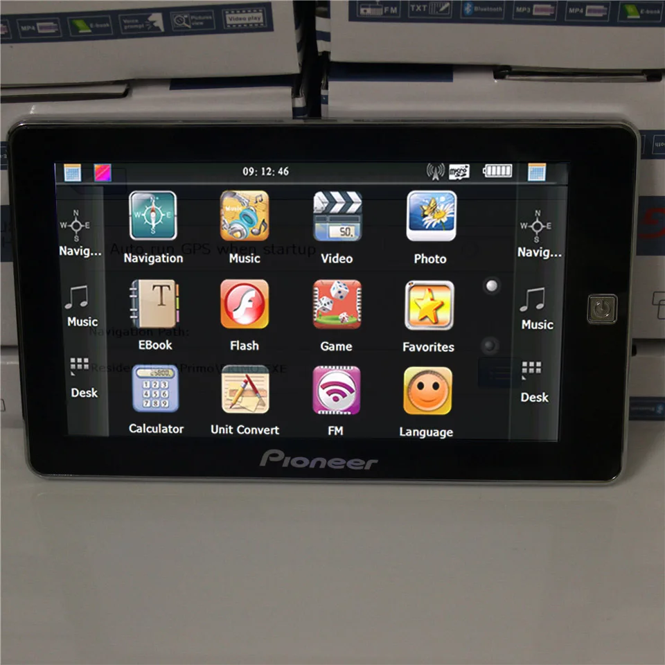 Бесплатная доставка dhl 7 дюймов Автомобильный AVIN Bluetooth gps навигация FM 8 Гб 256 м DDR