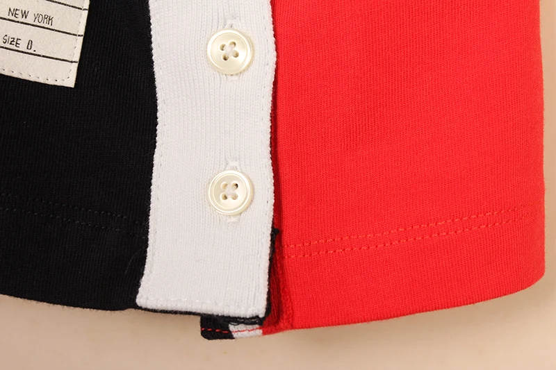 

2021 Fashion TB Brand T- Shirts o-neck short sleeve summer Casual tees male Patchwork Panelled Clothing tops Men