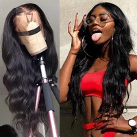 aimeya deep part body wave wig for women pre plucked with baby hair 13x6 transparent lace front human hair wigs pelucas de mujer