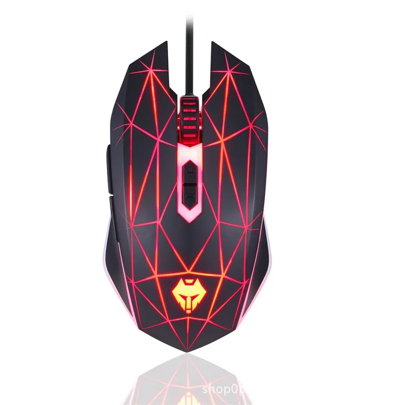 

Wolftu USB gaming mechanical mouse wired gaming optical mouse 2400DPI4 file adjustable desktop computer notebook mouse