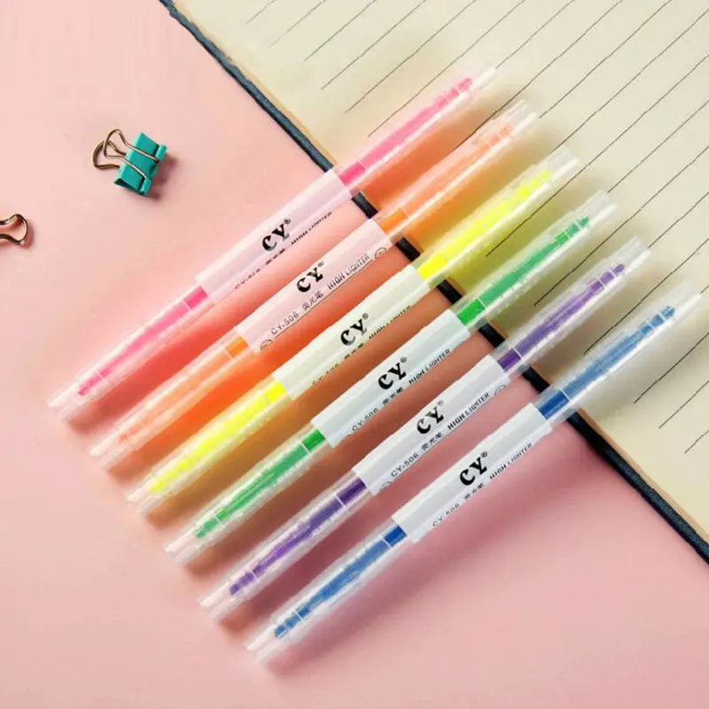 6 цветов набор из двух фломастеров профессиональные маркеры для творчества