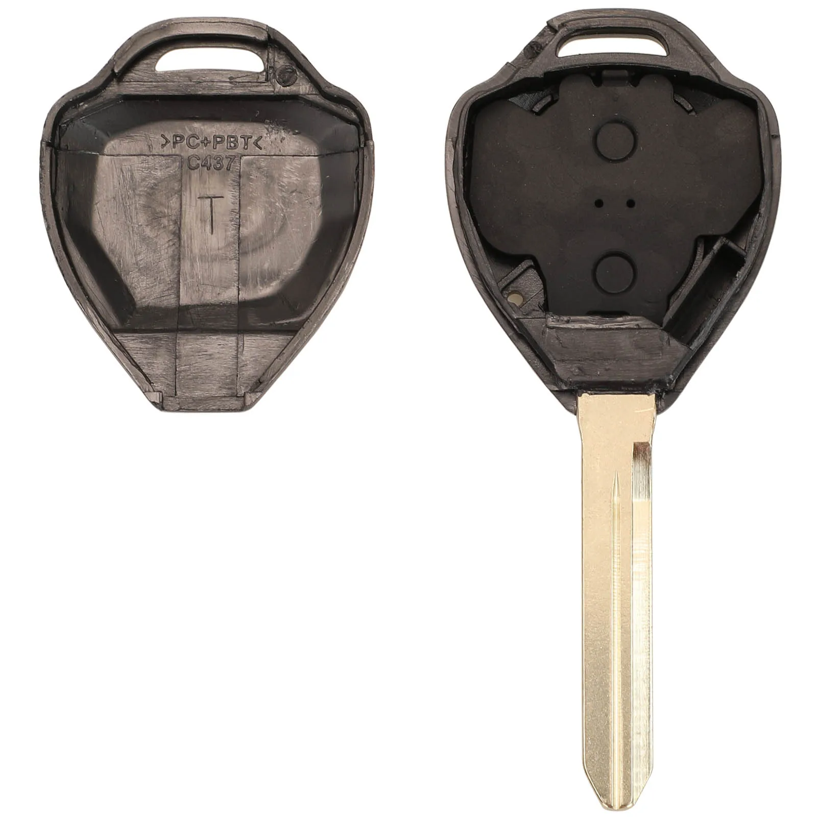 Jingyuqin 10 Шт. Ключ-транспондер Для Toyota Corolla Camry Auris Необработанный Корпус Ключа С 2/3 Btn