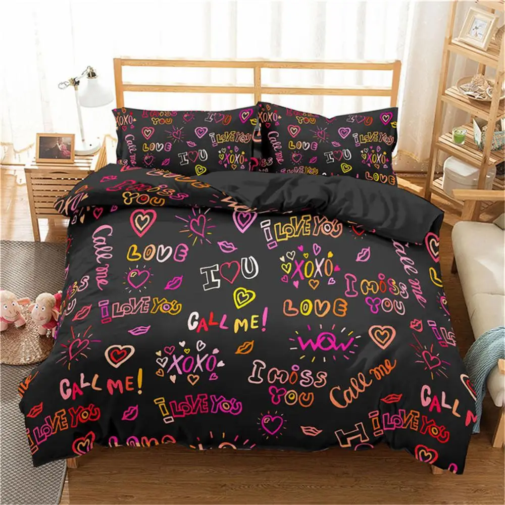 

2021 3D Print Galaxy Bedding Set Blue Starry Sky Duvet Cover Bed Linen Full King Single Queen Bed Set