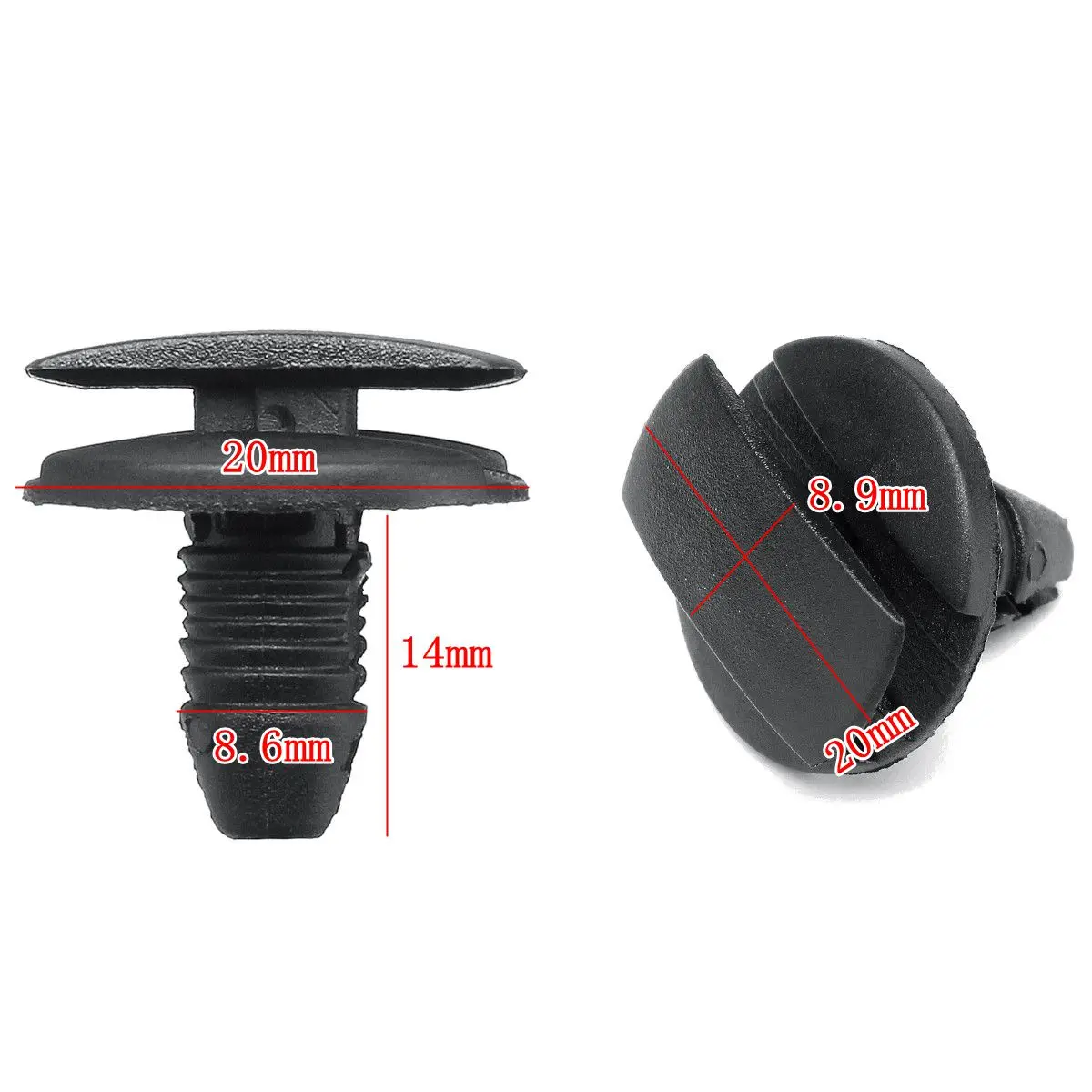 Зажимы для внутренней отделки бампера крыла 50 шт.|Клипсы и зажимы авто| |