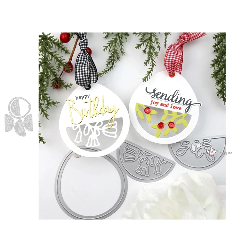 Mmao ремесла металлические стальные Вырубные штампы новый цветок лист рамка бирка