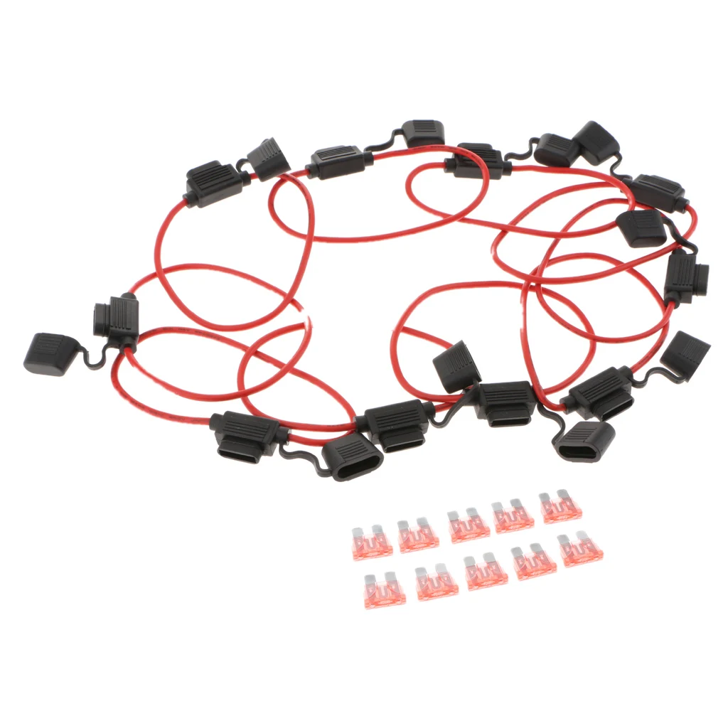 Упаковка 10 ATC 12 калибровочный держатель плавкого предохранителя Встроенная