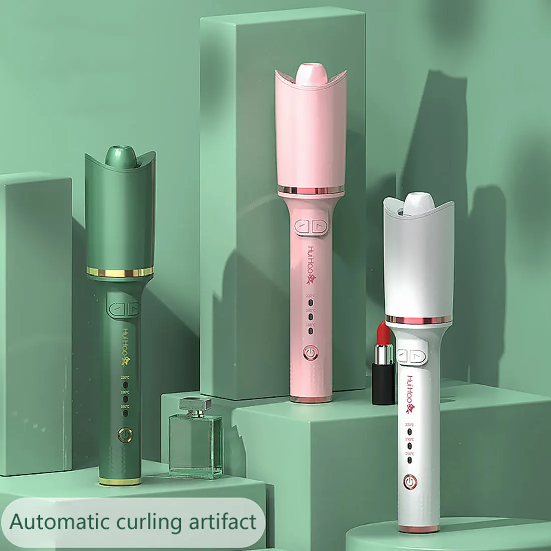 Автоматическая Плойка для завивки волос керамическая вращающаяся утюжок