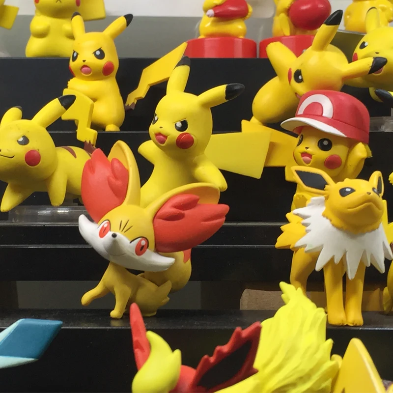 

Genuine Pokemon Action Figure Pocket Monster Takara Tomy MC Fennekin Model Doll Collections