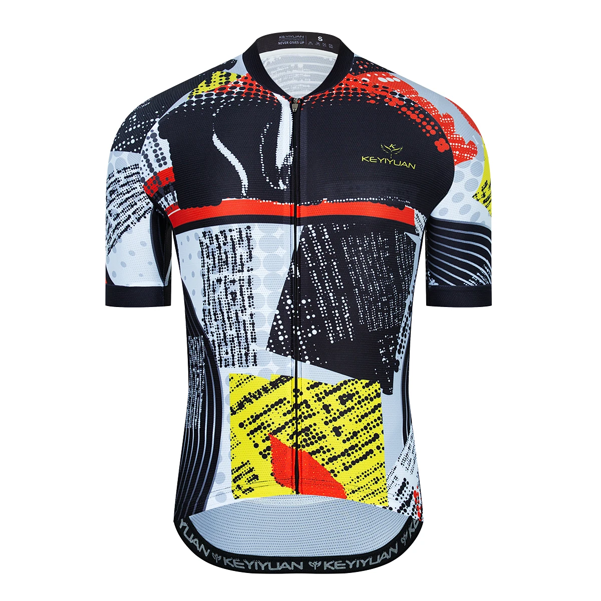 

KEYIYUAN Summer Retro Cycling Jersey Men Short Sleeve MTB Shirts Triathlon Shirt Tops Conjunto Ciclismo Masculino Maillot Velo