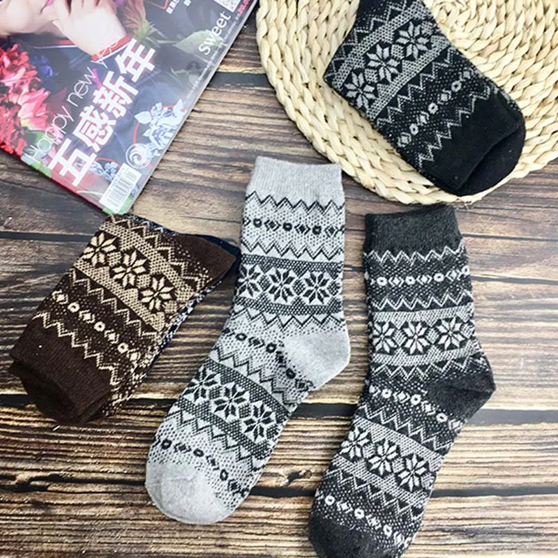 Зимние термоноски для мужчин 10 шт. = 5 пар повседневные дышащие мужские теплые