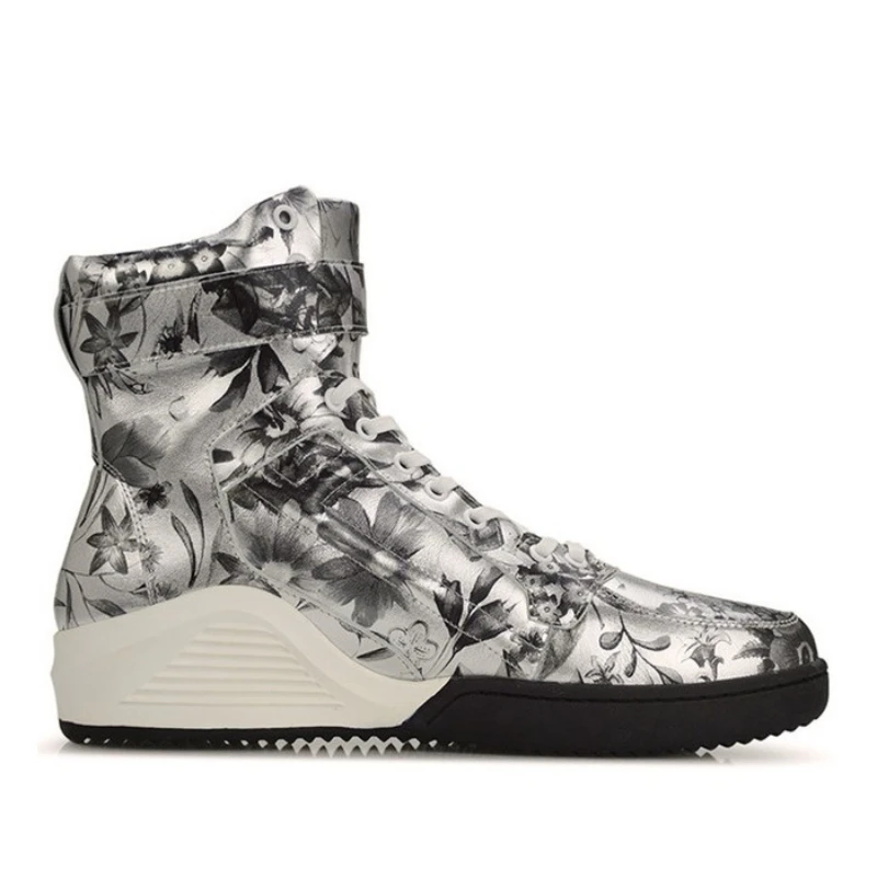 Мужские ботильоны из натуральной кожи с высоким берцем на шнуровке | Обувь