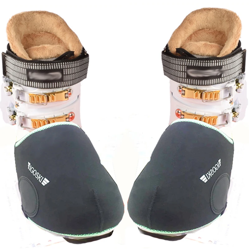 Мужская и женская черная Водонепроницаемая теплая Защитная крышка для обуви