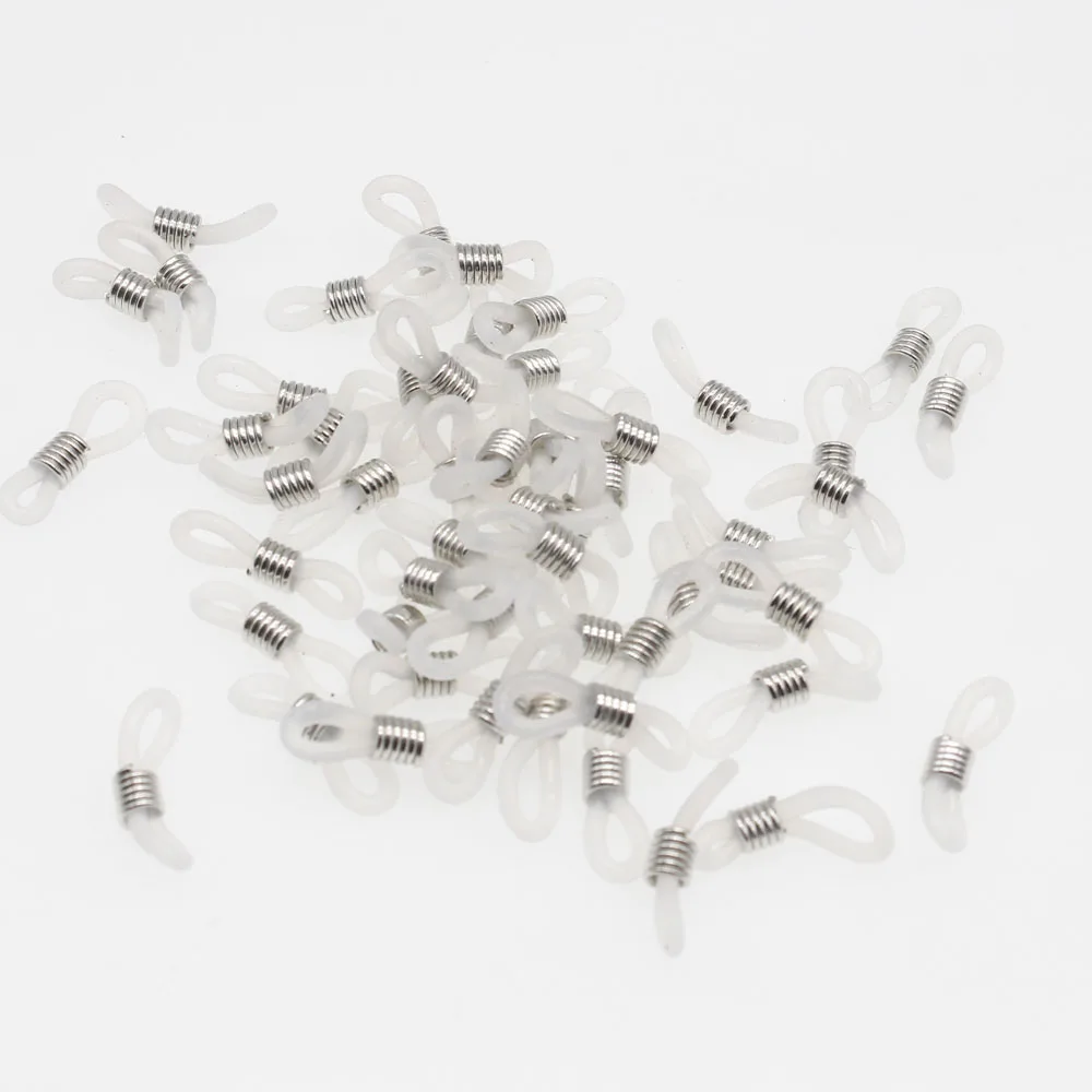 

50pcs Adjustable Lanyard Cord Rubber Connectors for Glasses Holder Necklace Chain Eyeglasses Chains Eyewear Holder Accessories