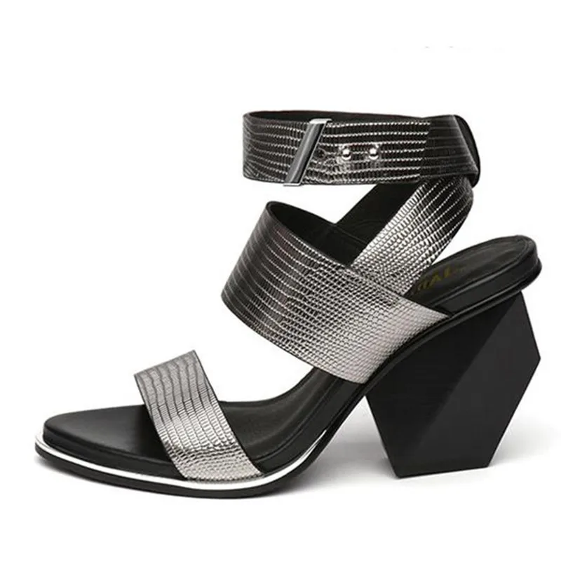 Сандалии гладиаторы женские на платформе босоножки из натуральной кожи высокий