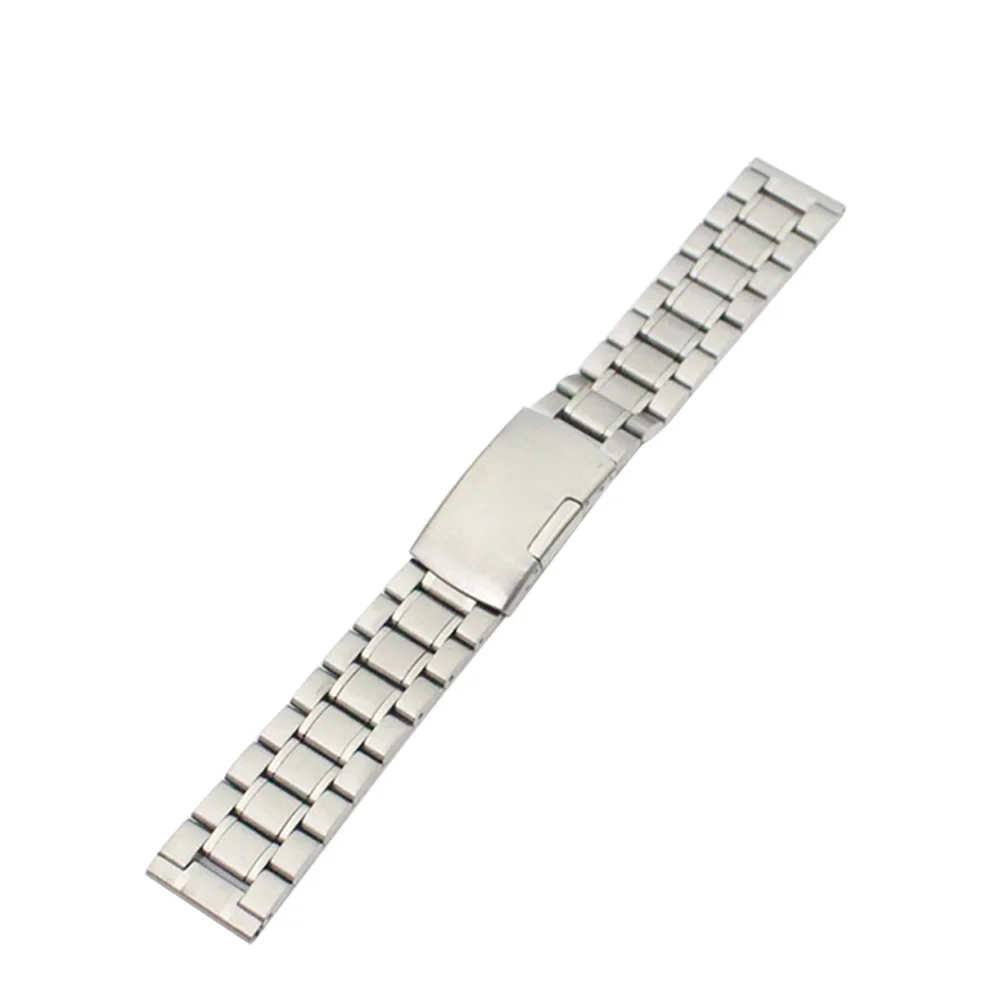 Ремешок из нержавеющей стали для мужских наручных часов однотонный браслет