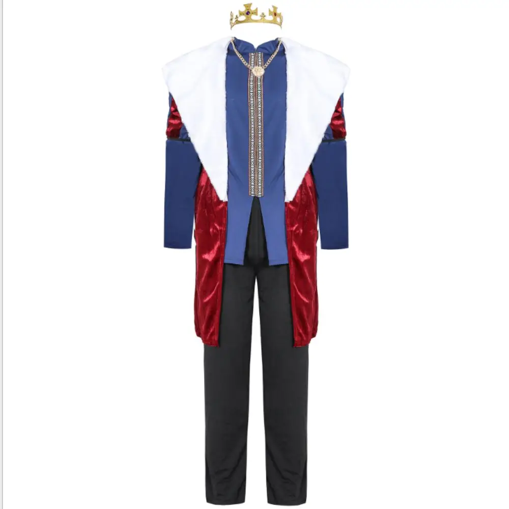 Рождественский костюм королевы и короля Британский большого размера одежда для