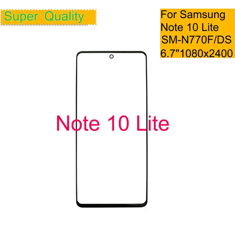 

Replacement For Samsung Galaxy Note 10 Lite N770 Touch Screen Front Outer Glass LCD Lens With OCA Glue