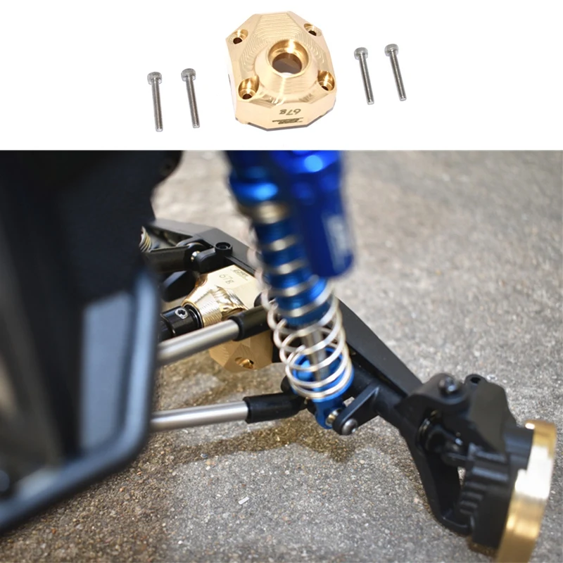 

67G Brass Front / Rear Gearbox Cover Case Counterweight for Axial Capra 1.9 UTB AXI03004 Currie F9 Portal Axle