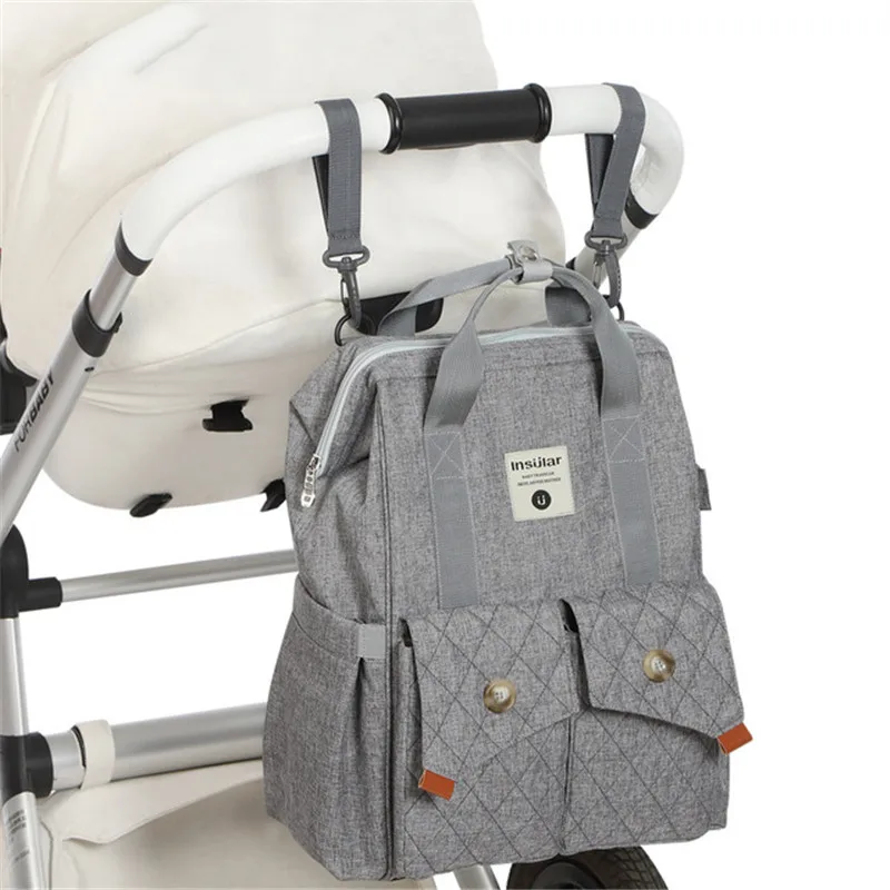 Вместительный рюкзак для мам смены пеленок водонепроницаемая сумка ухода за