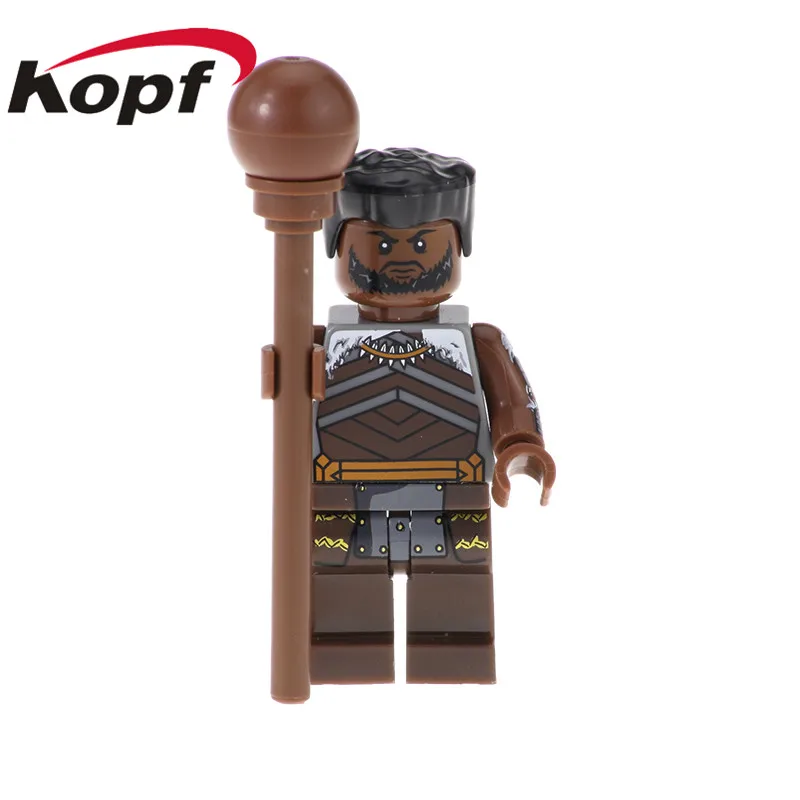 858 Without Box Одиночная супер героев строительные блоки Черная пантера M'baku Shuri Killmonger кирпичи Фигурки игрушки для детей XH 857 - Цвет: 858 Without Box
