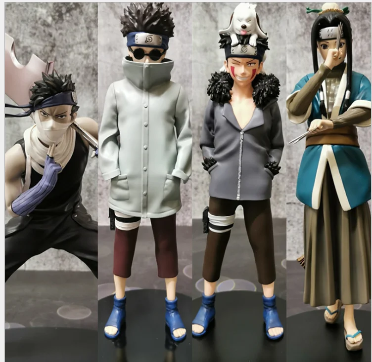Экшн фигурки из аниме Наруто момопочи Забуза Haku Aburame Shino Inuzuka Kiba ПВХ модель куклы