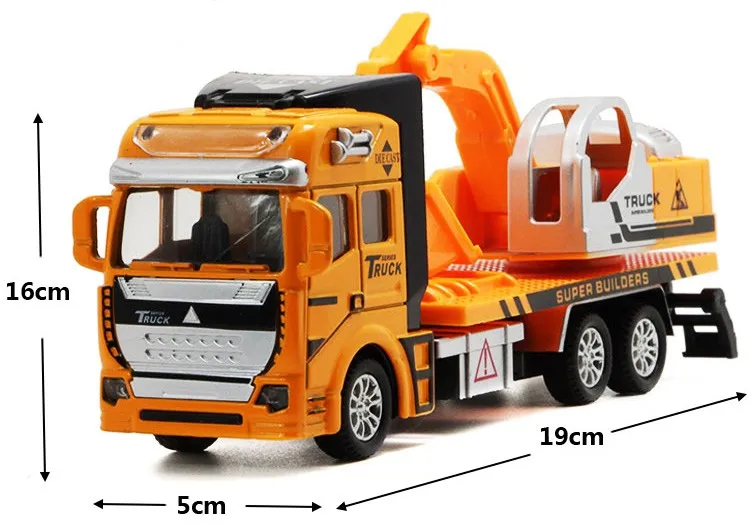 

toy excavator models Trucks Alloy Toy Excavator Models Model Children Toys Car Self-discharging Truck Concrete Electronic Met a