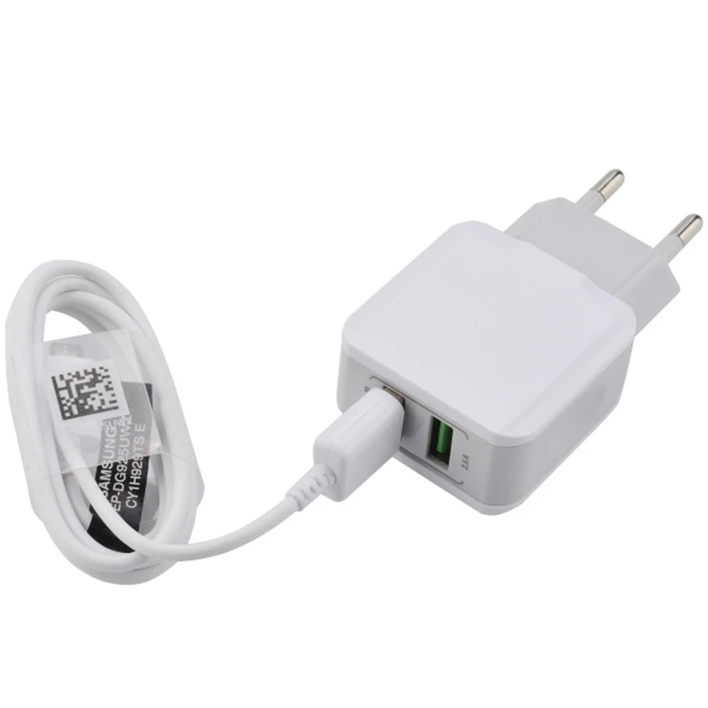 10 шт. USB зарядное устройство двойной 2 порта ЕС/США 5 в 2A дорожный настенный адаптер
