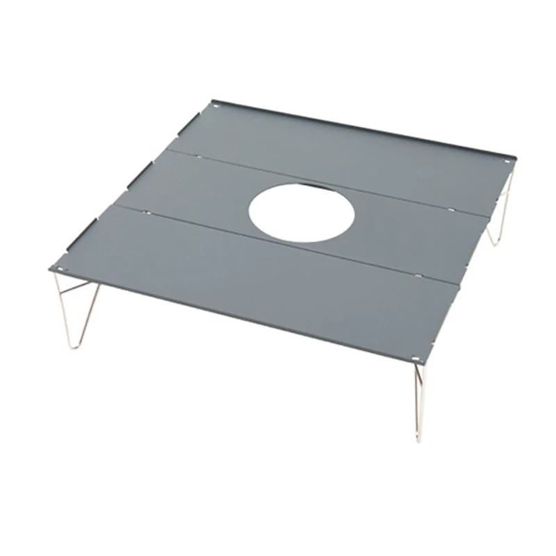 

Складной стол для кемпинга, портативный алюминиевый легкий прямоугольный мини-стол с сумкой для переноски, для кемпинга, барбекю, рыбалки