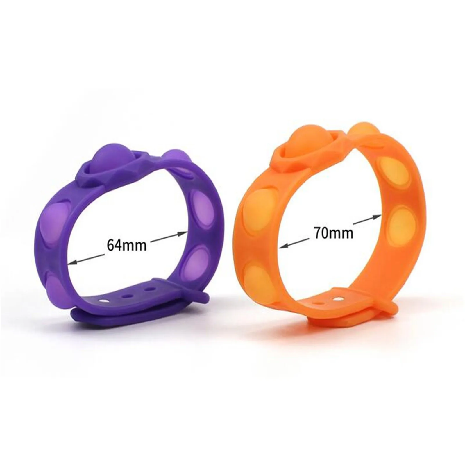 

Silicone Popit Mini Dimples Sensory Fidget Toy Bracelet Decompression Game Antistress Hand Fidget Toys Autism Special Need Jugue