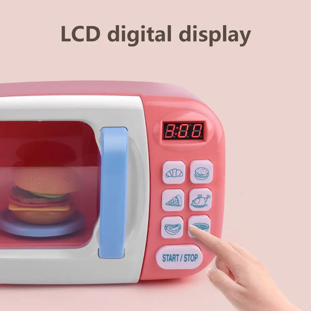 Детские светящиеся игрушки для кухни имитация микроволновой печи Забавный