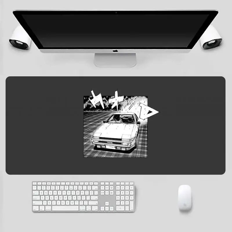 

initial D anime funny illustration comic Customized laptop Gaming mousepad Game Office Work Mouse Mat pad X XL Cushion mouse pad
