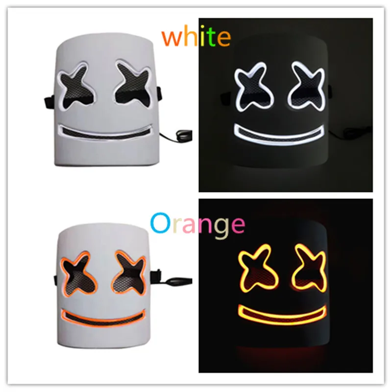 Украшение сделай сам DJ EL провода шлем с led подсветкой маска для косплея на