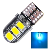 2pcs led lights led silica gel wedge car turn side lights silicone shell auto interior dome lamps parking bulb12v