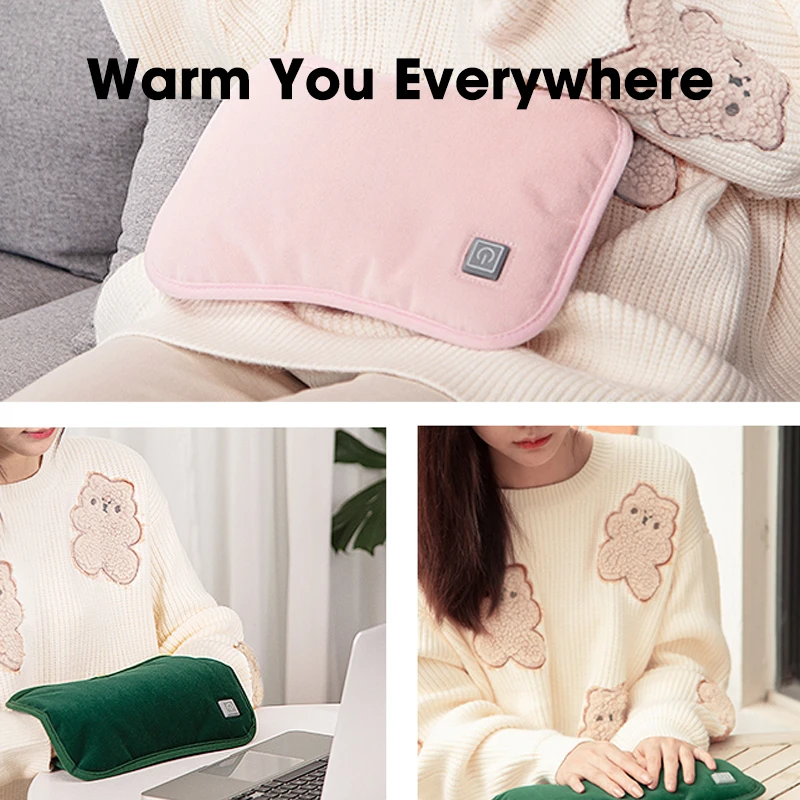 USB-грелка для рук перезаряжаемая портативная графитовая грелка милая подушка