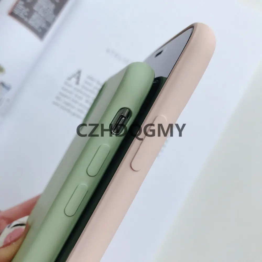 10pcs/lot Liquid Silicone Rubber Soft Case For iPhone 13 mini 12 11 Pro X XS Max XR 6 6S 7 8 Plus se2 Phone Coque | Мобильные
