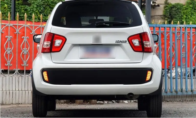 2 шт. автомобильный бампер лампа для suzuki ignis задний светильник года автомобильные аксессуары светодиодный задний светильник ignis задний светильник