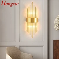 hongcui indoor wall lamp sconces modern led gold lighting fixture decorative for home bedroom