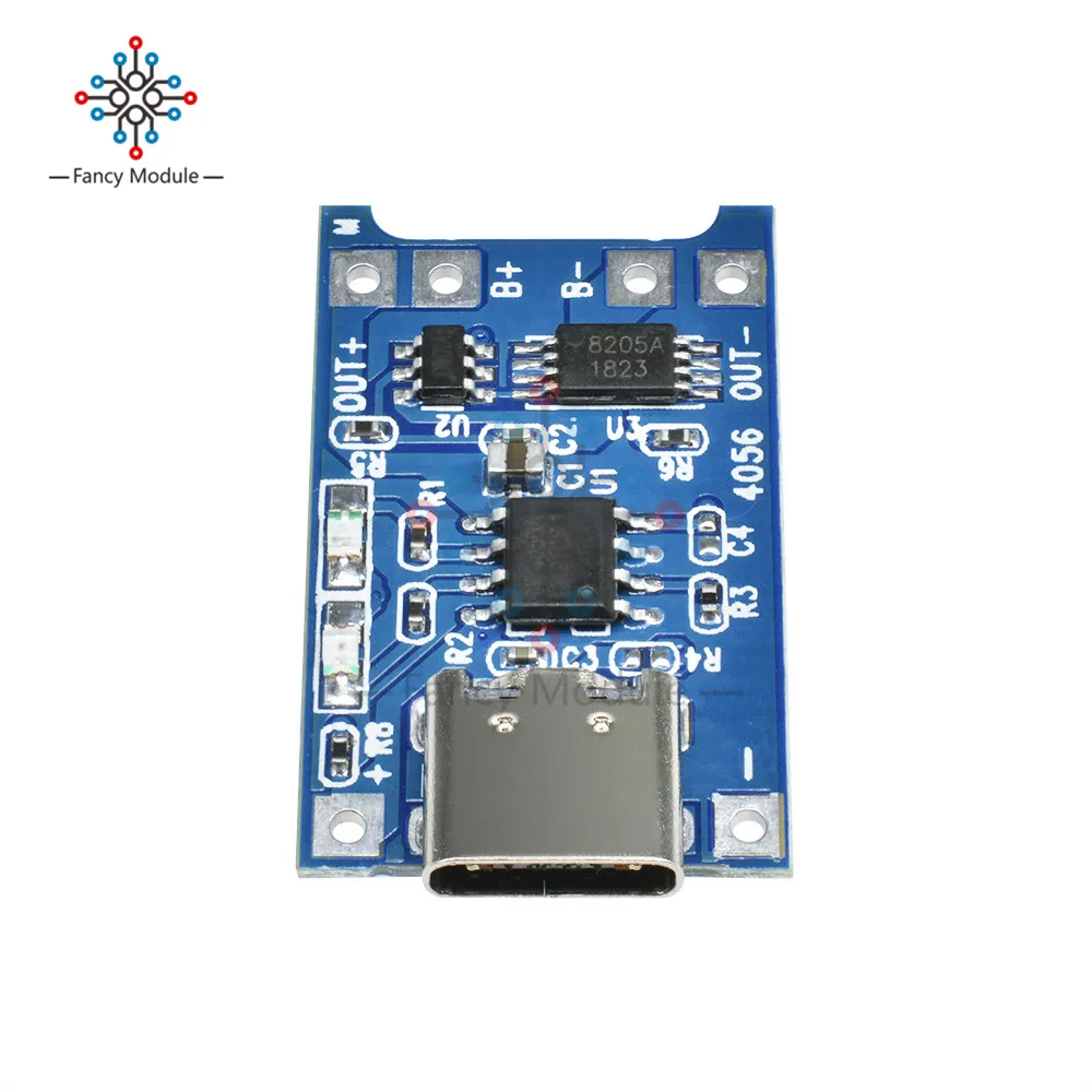 Diymore 5 шт/лот TP4056 type-C USB В 1A 18650 литий-ионный модуль зарядного устройства