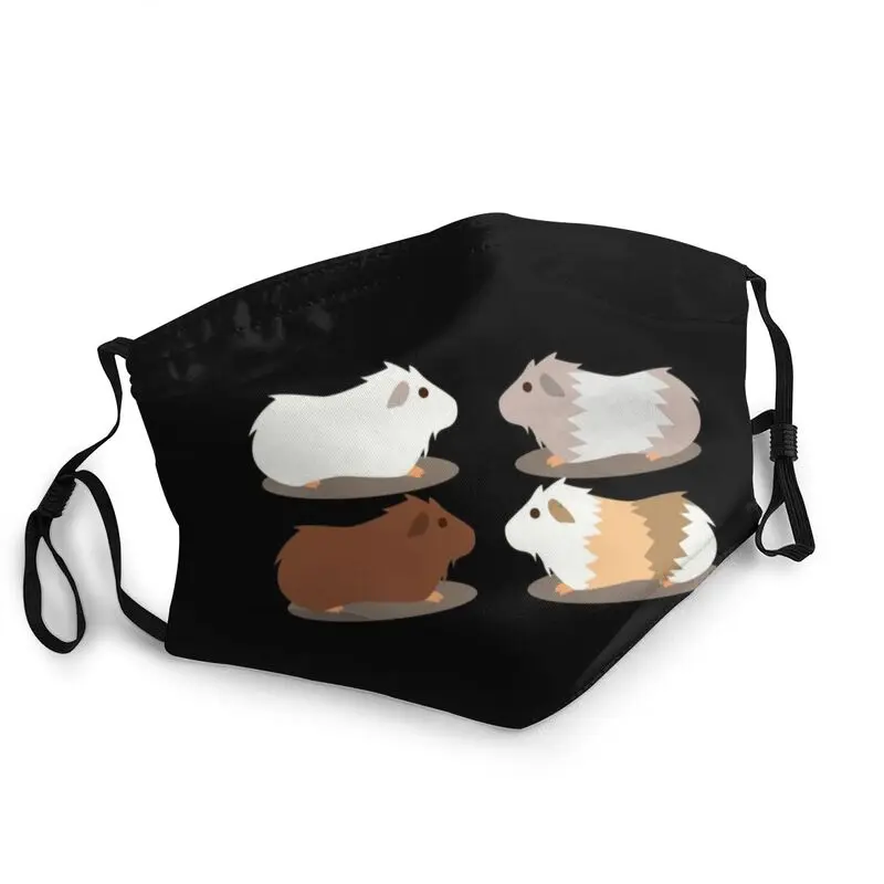 

Cute Guinea Pigs Adjustable Face Mask Adult Animal Dustproof Protection Cover Respirator Mouth Muffle