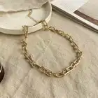 Модные женские ожерелье творческий простой сплава u-образный в форме подковы; С пряжкой; С отстрочкой ожерелье 2021 трендовые вечерние подарок