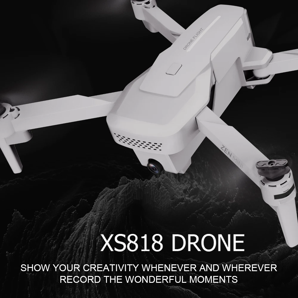 Visuo Xs818 GPS Drone with 4K HD Dual Camera Altitude Hold Follow Optical Flow RC Quadcopter Helicopter VS E520S SG907 | Игрушки и хобби