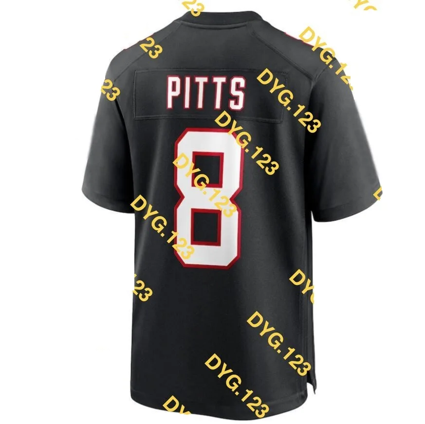 

Customized Stitch For Kyle Pitts Men Women Kid Youth Black Red White Atlanta Football Jersey