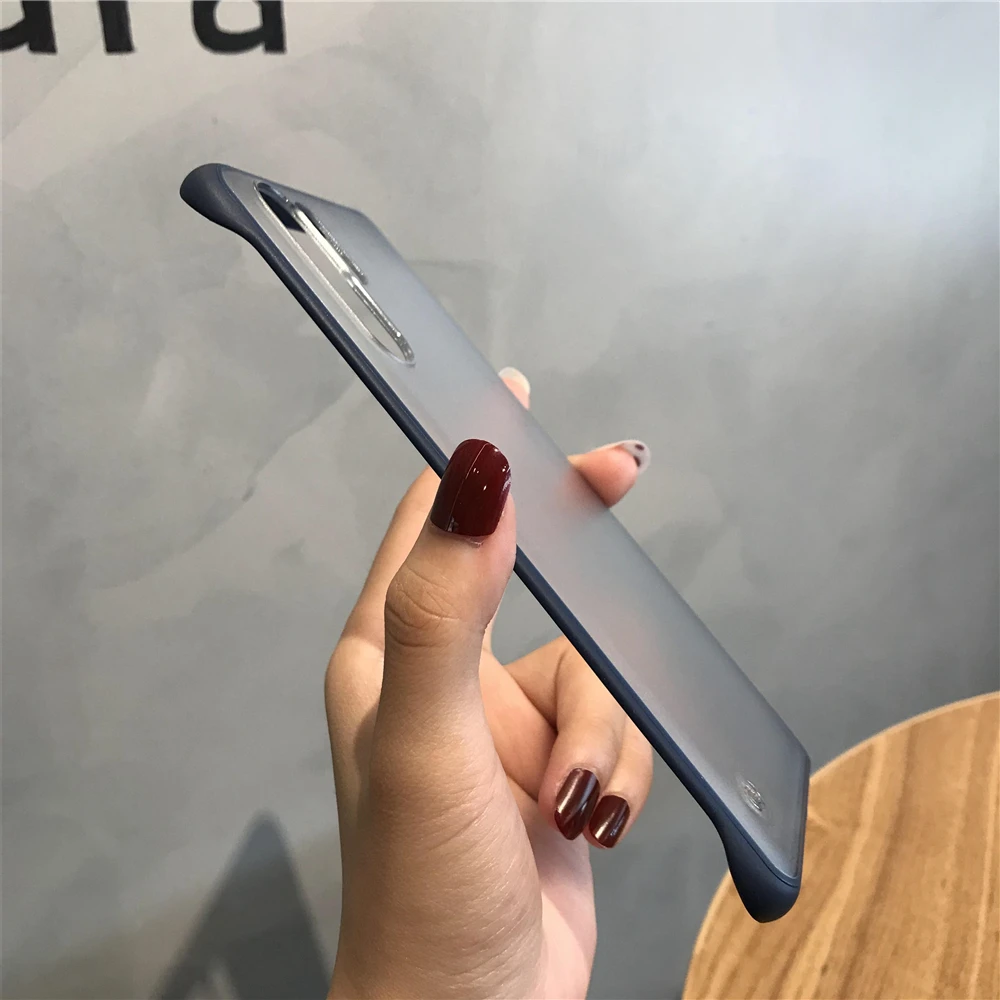 Горячий Feel бампер безрамный чехол для Samsung Galaxy Note 10 Plus 9 PC + TPU Матовая задняя крышка