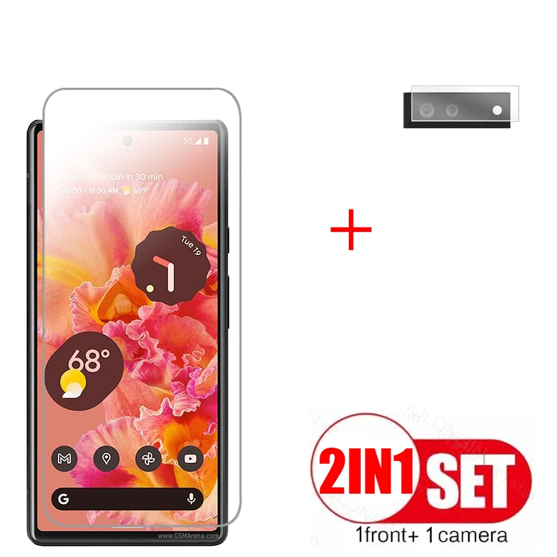 

Закаленное стекло 2 в 1 для Google Pixel 6 5a, зеркальная защитная пленка для объектива камеры Google Pixel 6 5A 5 6,34 дюйма, Защитное стекло для экрана