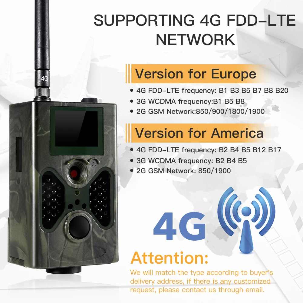 Фотоловушка 4G FTP SMTP SMS MMS e mail охотничья камера для дикой природы s HC330LTE 16MP 1080P с