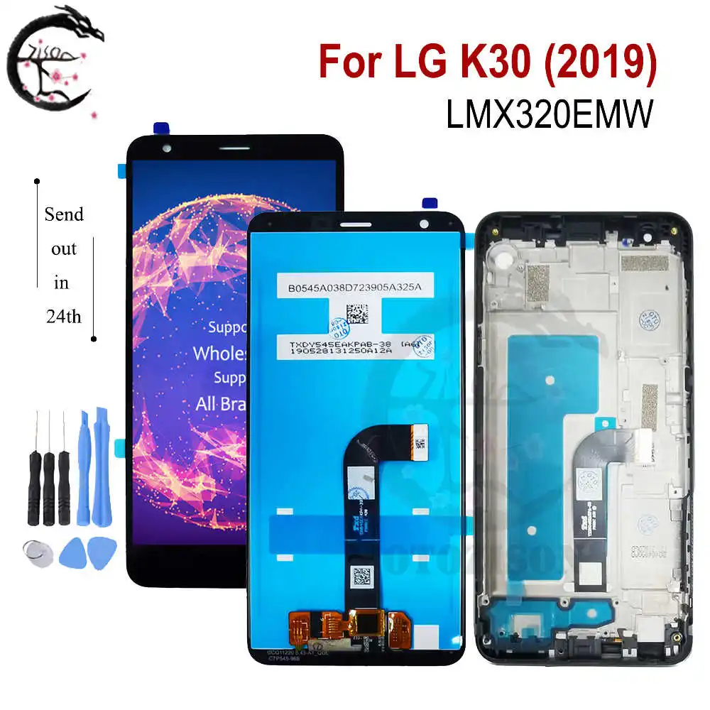 ЖК-дисплей 5,45 дюйма с рамкой для LG K30 2019, ЖК-дисплей Aristo 4 LMX320EMW X320, экран дисплея, сенсорный датчик, дигитайзер в сборе, замена