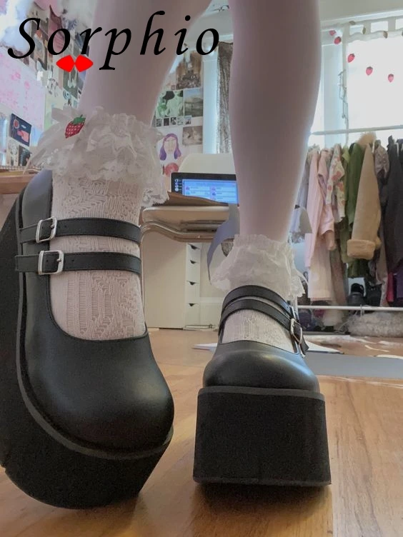 Женские туфли на танкетке с пряжкой милые туфли-лодочки платформе лето-весна 2021 |