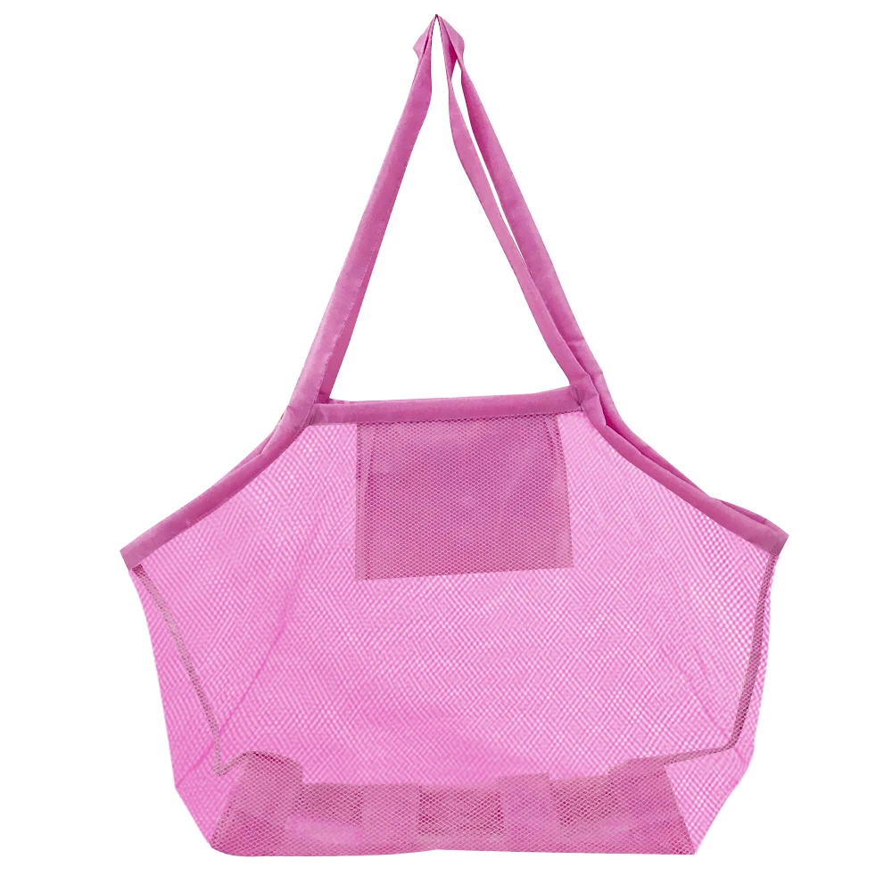 

Beach Mesh Bag Beach Bag Foldable Toy Tote Bag For Travel Beach Waterpark Supermarket